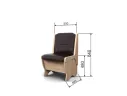 Скамья Лотос 550 дуб/умбер арт. 36646
