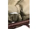 Подвесное кресло ДЛЯ ДВОИХ с ротангом коричневое, бежевая подушка арт. 11450201