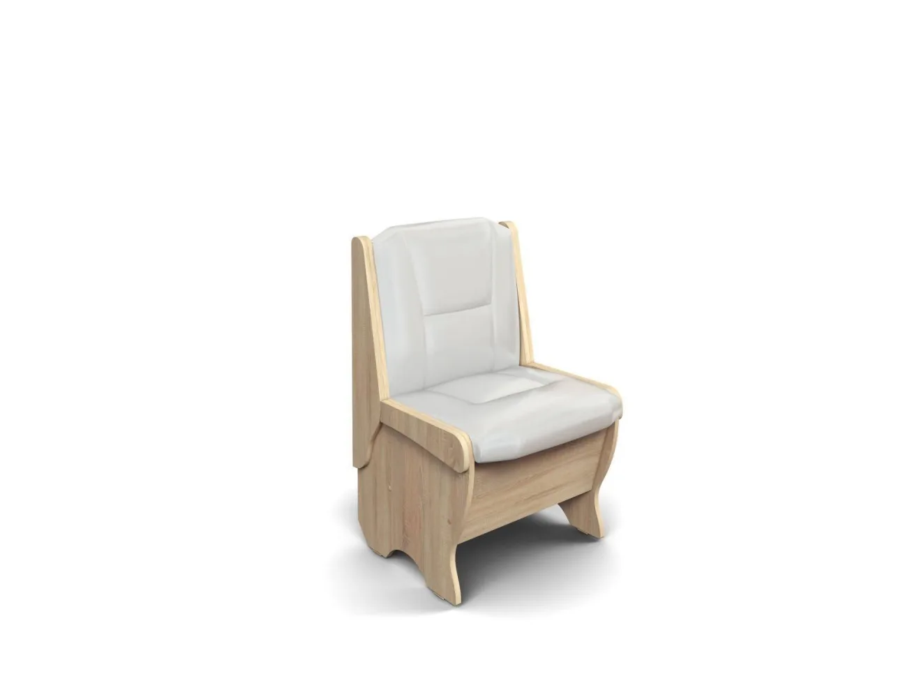 Скамья Лотос 550 дуб/милк арт. 36652