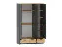 Спальня Оттавия 3 / Антрацит / Дуб Крафт Золотой арт. 50101