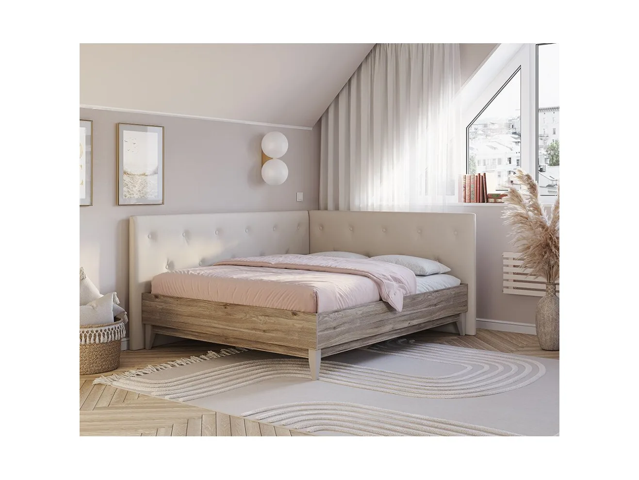 Кровать 160х200 с проложками Скандика арт. 00-00161282