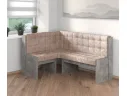 Угловая скамья Квадро бетон/Латте арт. 60023