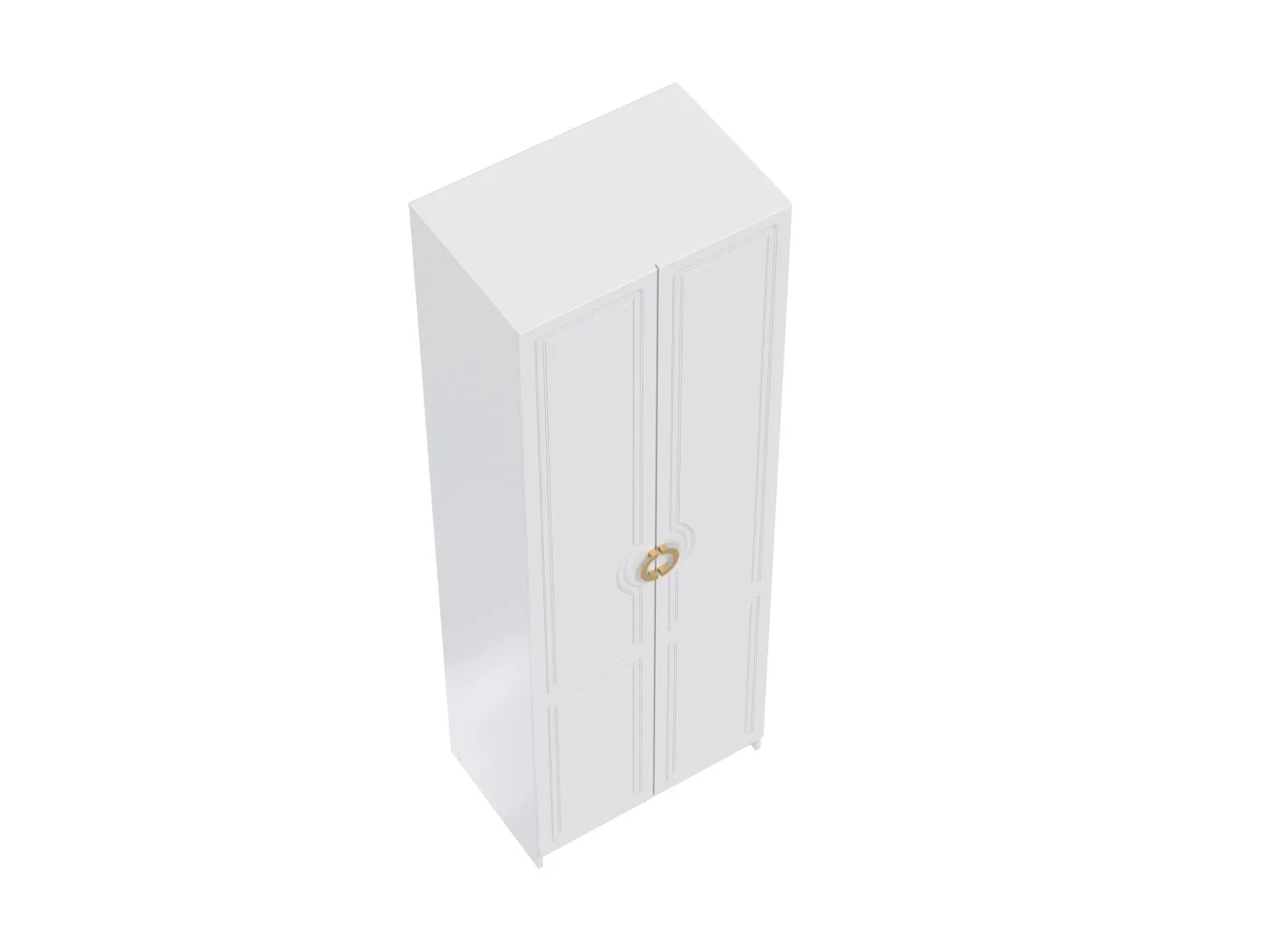 Шкаф для одежды 120.01 "Орион" (2-х дв.) (h2400) (белый) арт. Цб-00015270