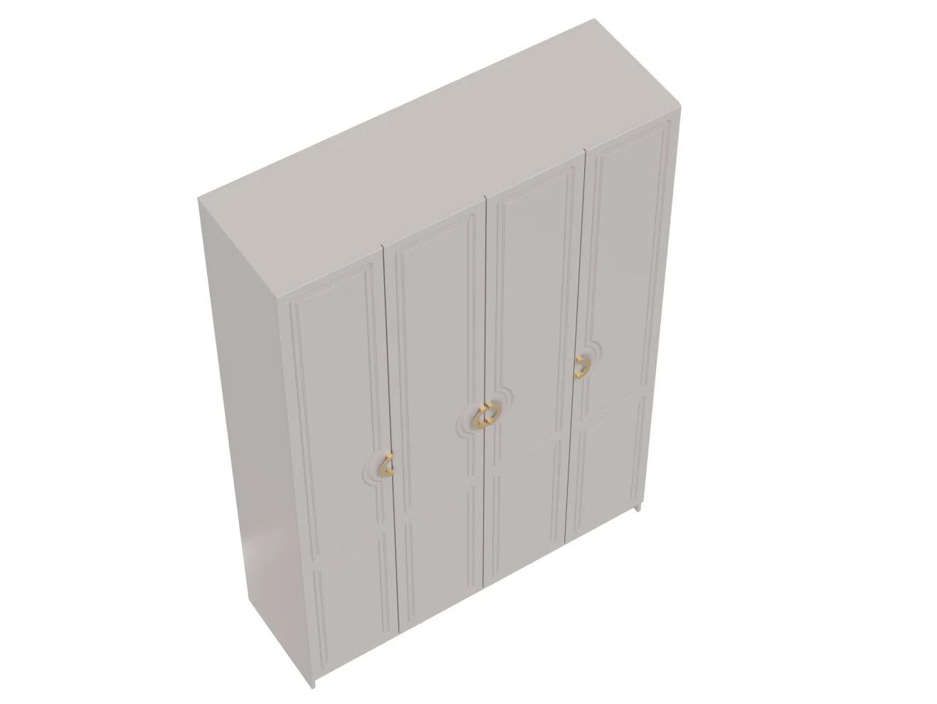 Шкаф для одежды 120.03 "Орион" (4-х дв.) (h2400) (кашемир) арт. Цб-00015275