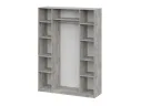 Шкаф распашной ШК 5 (1600), Цемент светлый, Белый шагрень арт. 00-00221003