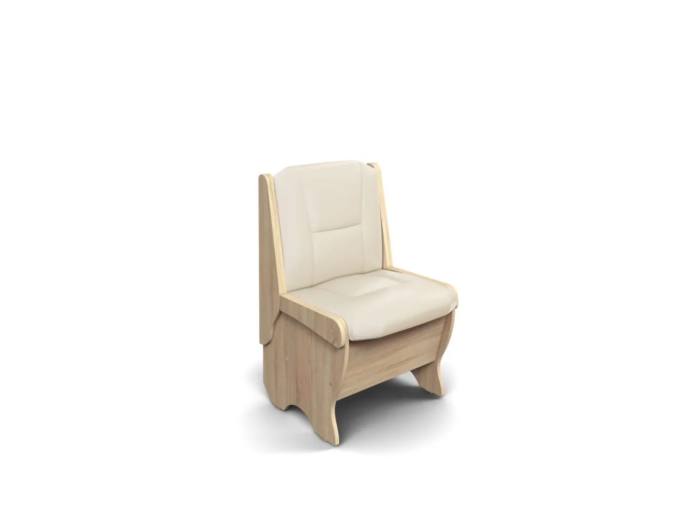 Скамья Лотос 550 дуб/крем арт. 36657