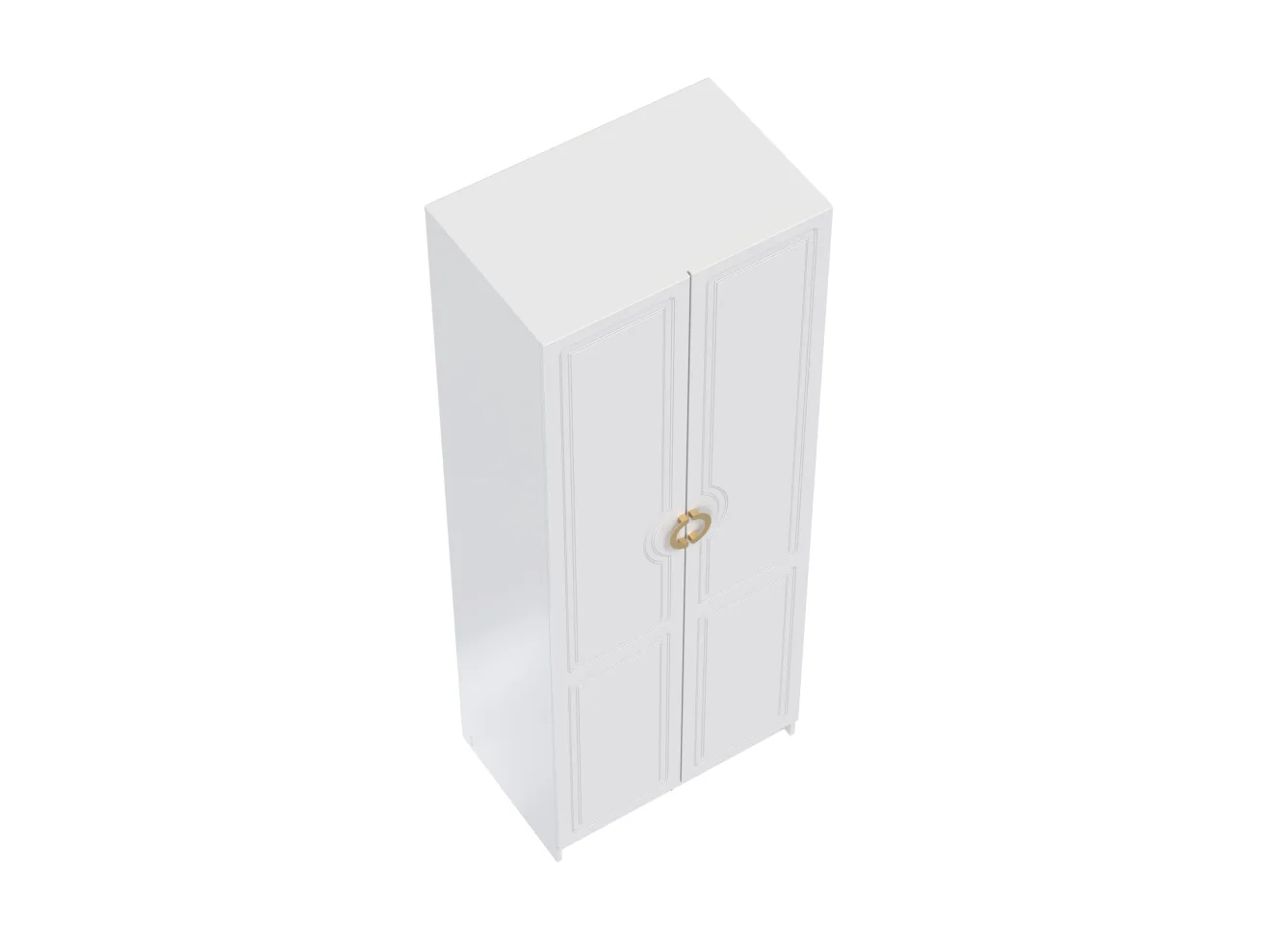 Шкаф для одежды 120.04 "Орион" (2-х дв.) (h2150) (белый) арт. Цб-00015276