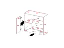 Комод большой Катрин 6, белый арт. 00-00028772