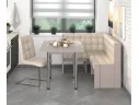 Угловая скамья Квадро Ясень анкор светлый/крем арт. 60005