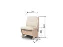 Скамья Лотос 550 ясень светлый/крем арт. 36664