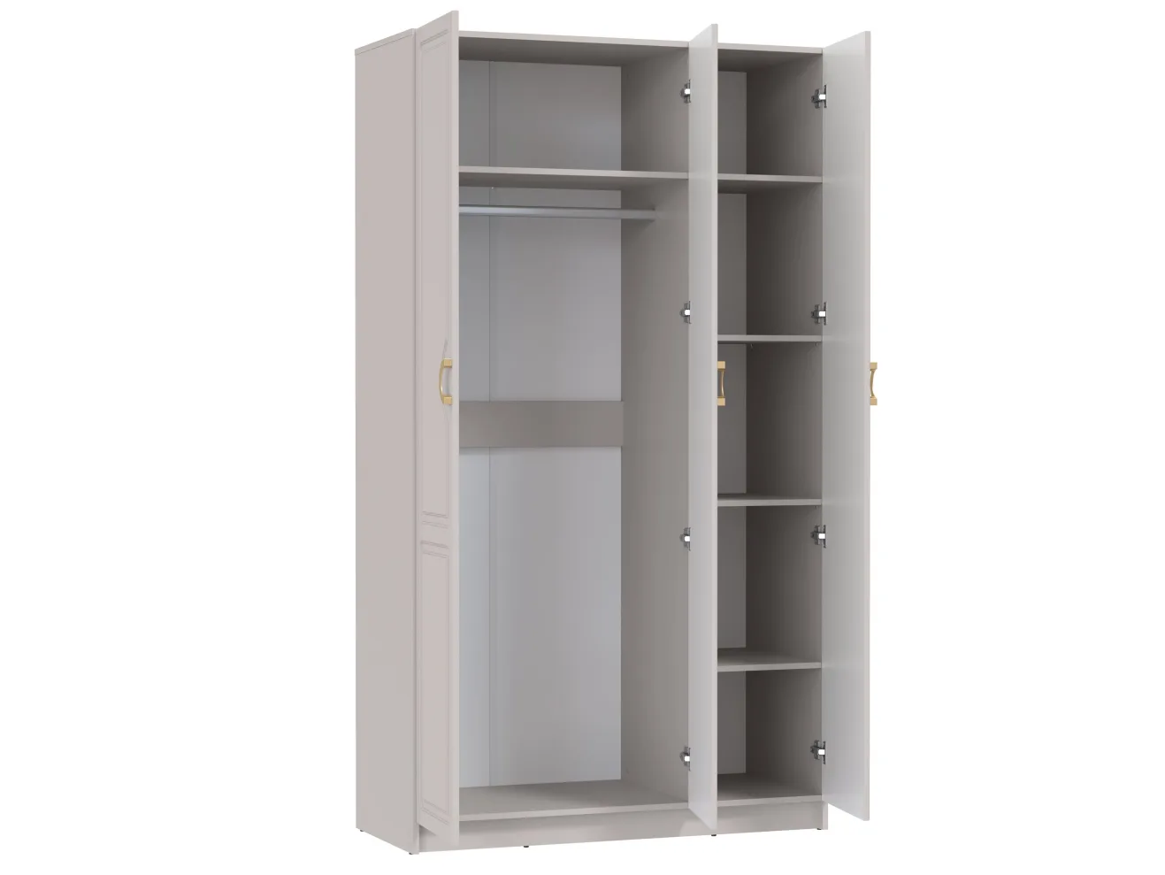 Шкаф для одежды 120.05 "Орион" (3-х дв.) (h2150) (кашемир) арт. Цб-00015279