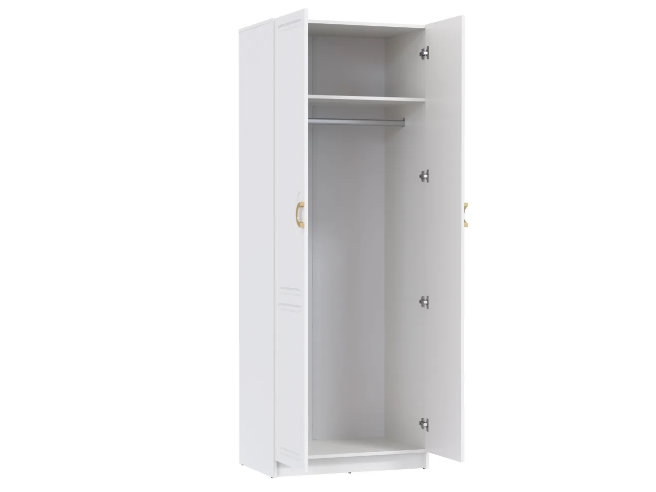 Шкаф для одежды 120.04 "Орион" (2-х дв.) (h2150) (белый) арт. Цб-00015276