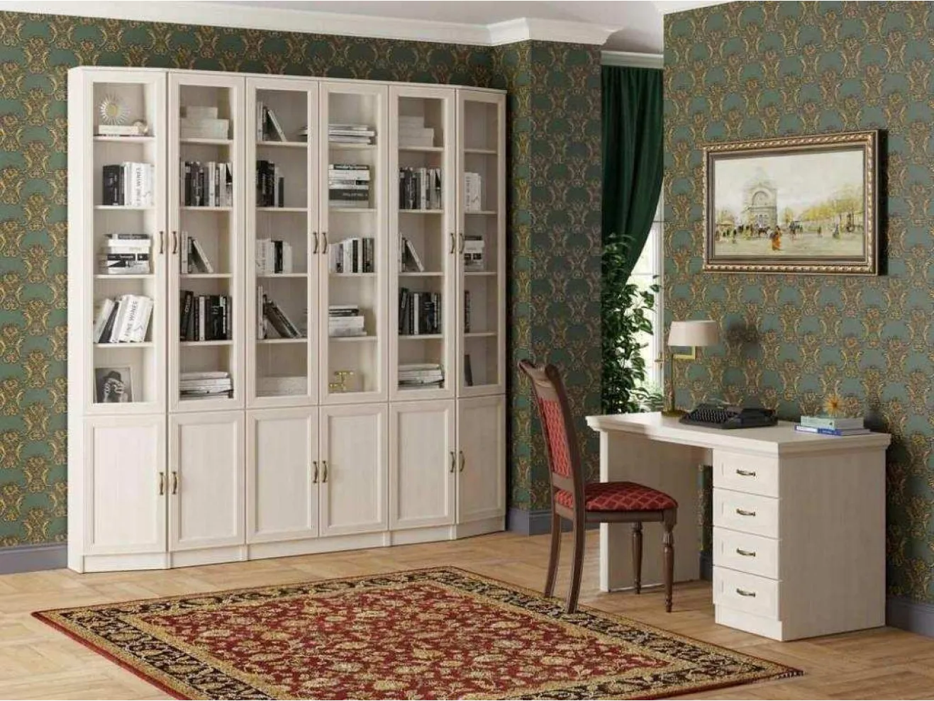 Библиотека МС-1 Оливия Вудлайн кремовый арт. 38847