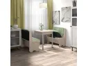 Кухонный набор Лотос ( Лотос 950 2 шт. + стол Ирис / черные опоры)  Ясень / Велюр Мохито арт. 364461123