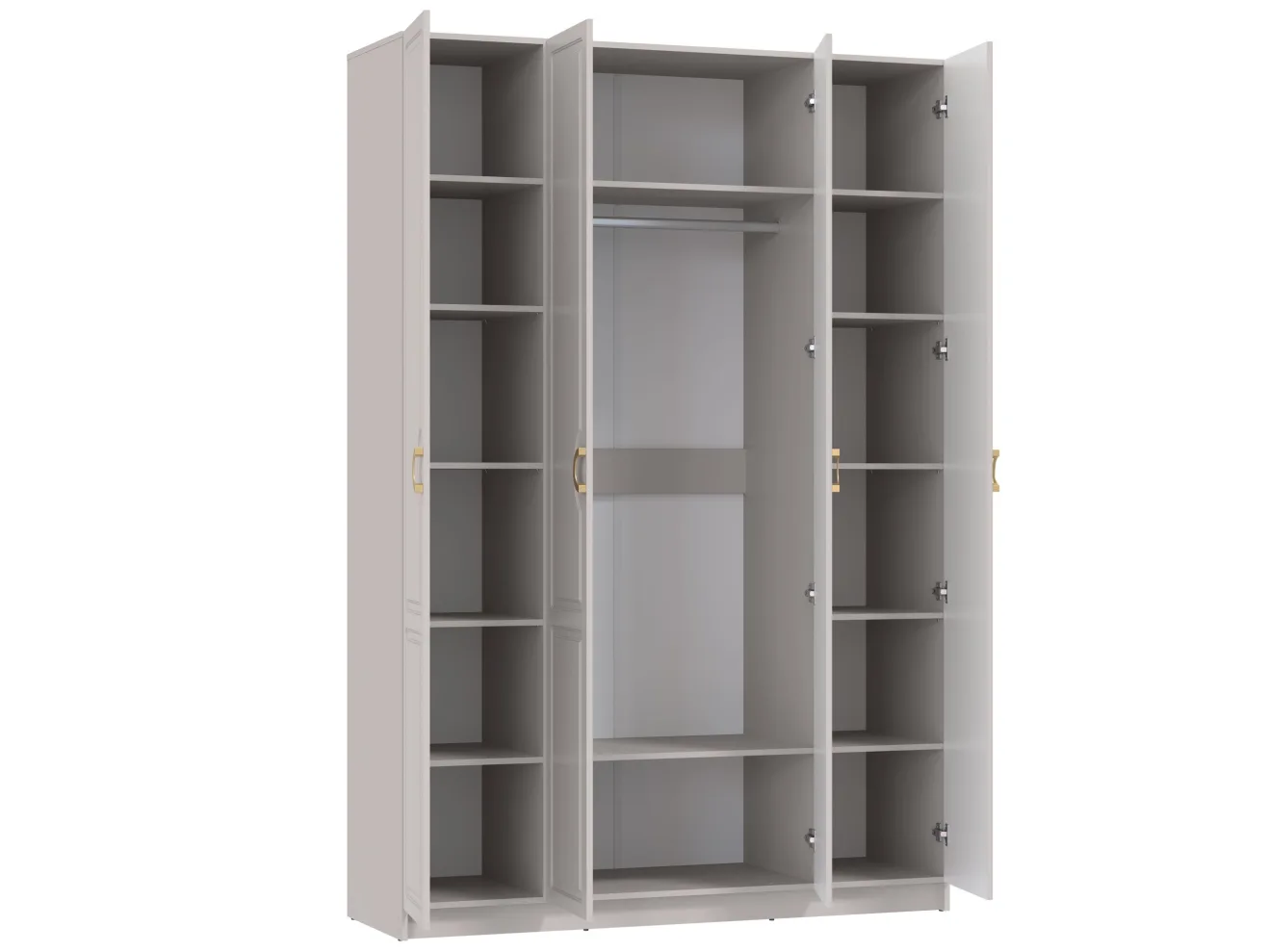 Шкаф для одежды 120.03 "Орион" (4-х дв.) (h2400) (кашемир) арт. Цб-00015275