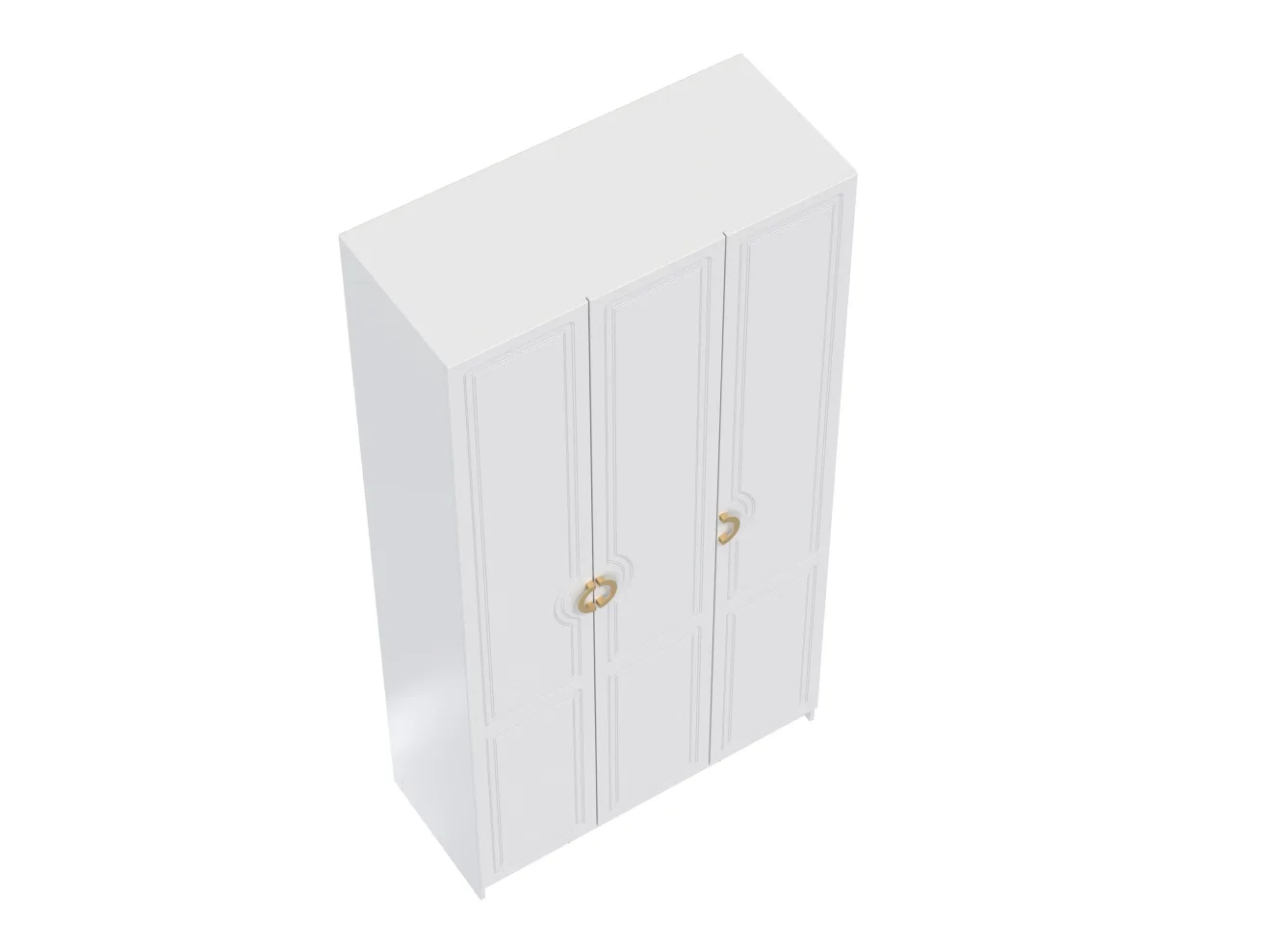 Шкаф для одежды 120.02 "Орион" (3-х дв.) (h2400) (белый) арт. Цб-00015272
