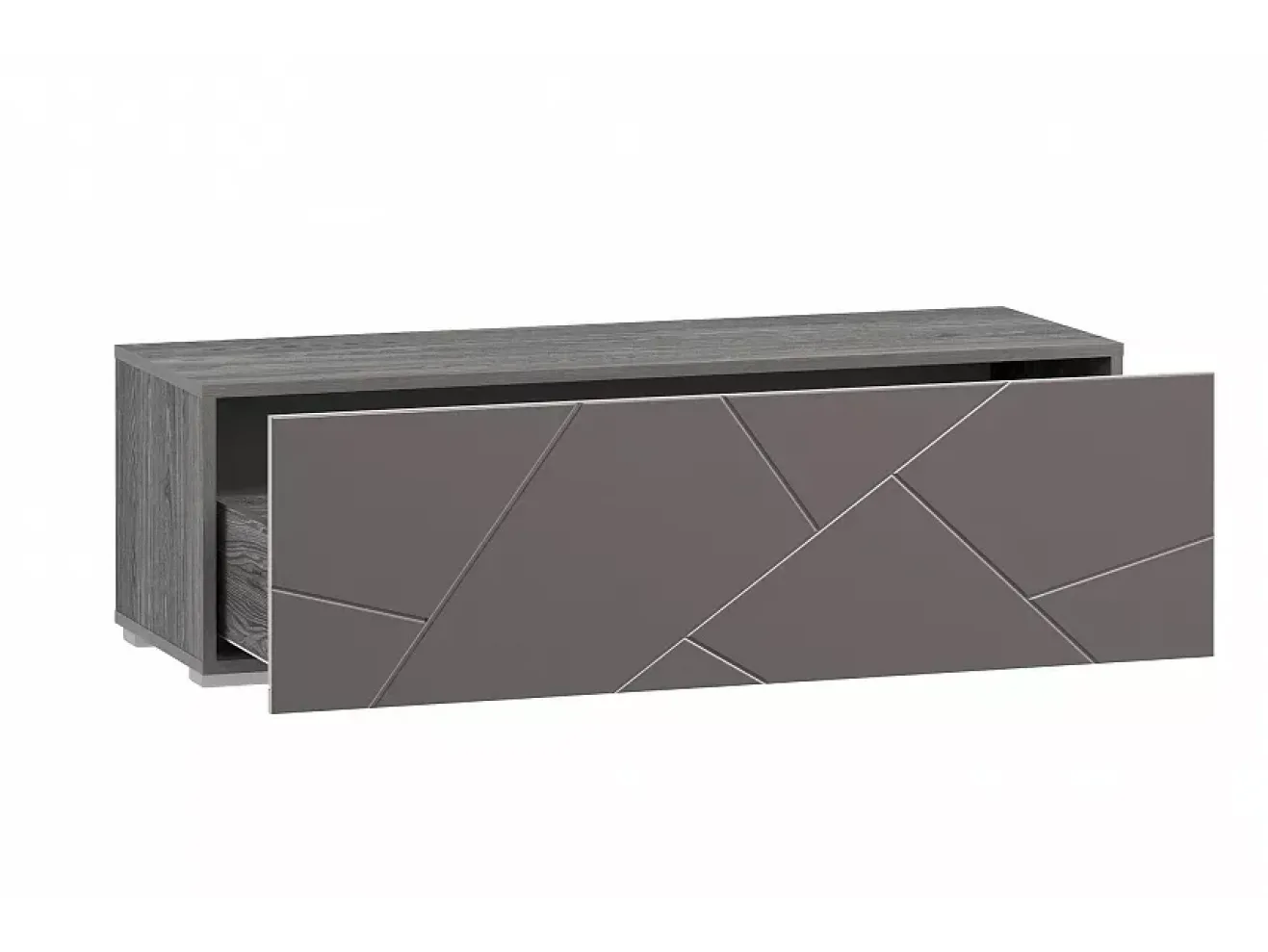 Гостиная Саммит комплектация 12 Ясень анкор тёмный/Софт графит арт. Slv0072