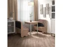 Кухонный набор Лотос ( Лотос 950 2 шт. + стол Ирис / черные опоры)  Дуб Сонома / Велюр Коньяк арт. 364461128