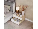 Прикроватная тумба сонома белый Сохо, 60x39.4х40 см арт. Soho14