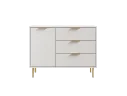 Белый комод с ящиками и дверцей Гранд Волна, 100x76x37 см. арт. Dwmws1212