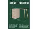 Письменный стол с 4 ящиками 