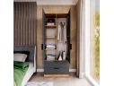 Шкаф распашной дуб вотан Лофт Вельвет арт. Dvmgs894