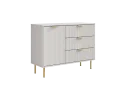 Белый комод с ящиками и дверцей Гранд Волна, 100x76x37 см. арт. Dwmws1212