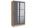Шкаф-купе Стиль-2 120, Дуб Крафт Золотой, Графит серый арт. 00-00220956