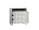 Комод с ящиками Айрис 455, статуарио арт. 00-00131052