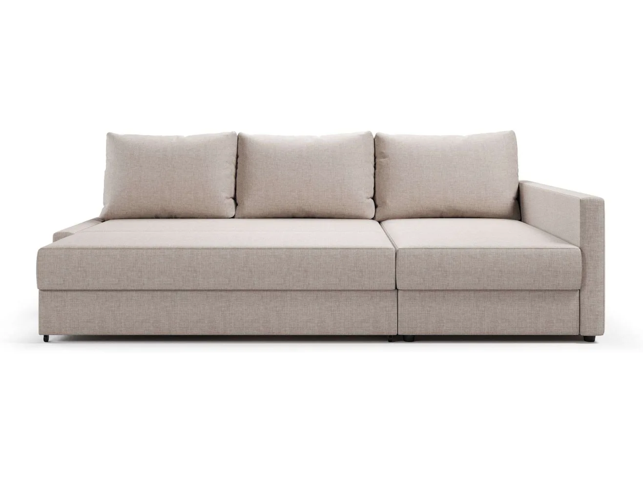 Диван угловой Фрисби рогожка Бежевый арт. 5423