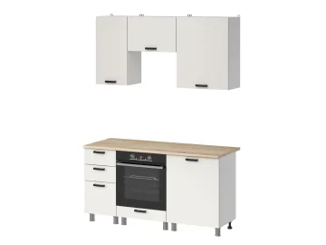 МК Аленушка 1,6м в.7 Лаванда Молочный,скоба черный,сонома