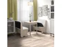 Кухонный набор Лотос ( Лотос 950 2 шт. + стол Ирис / черные опоры)  Ясень / Экокожа МИЛК арт. 364461125