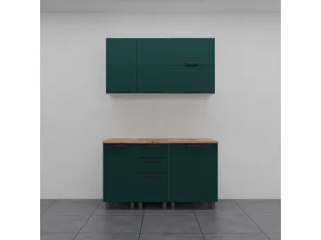 МК Аленушка Н 400 Лаванда Изумруд, скоба черный (со столешницей)