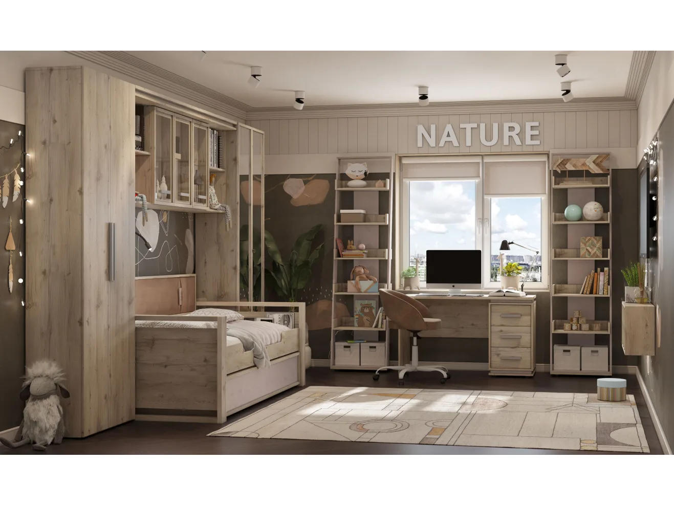 Зеркало навесное Nature 59, гаскон пайн арт. 00-00026383