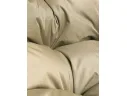 Подвесное кресло ДЛЯ ДВОИХ с ротангом коричневое, бежевая подушка арт. 11450201