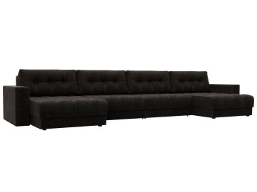 Диван П-образный с декором МД-049 НПБ Лонг