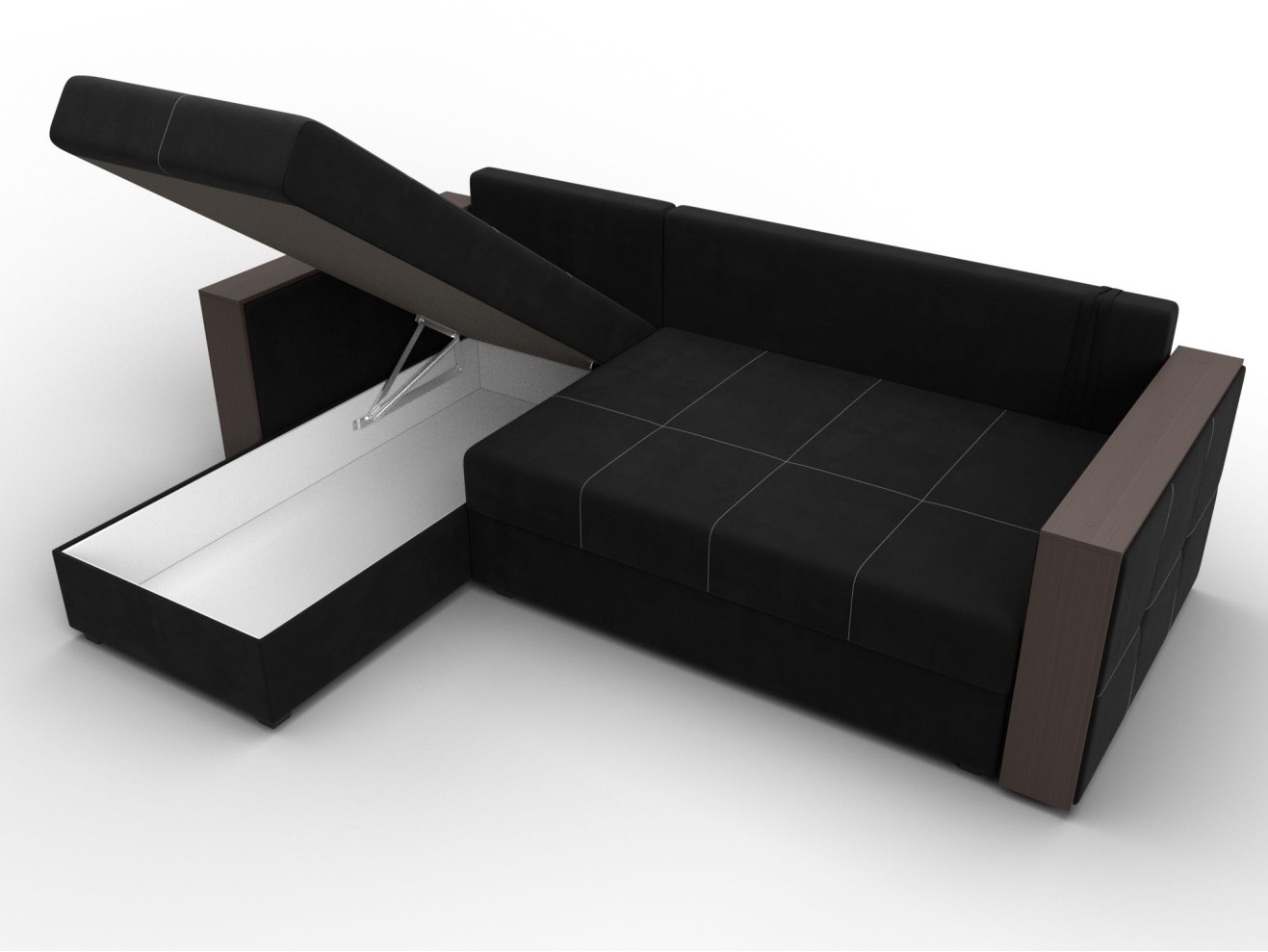 Диван угловой Валенсия Лайт левый угол арт. 117760L