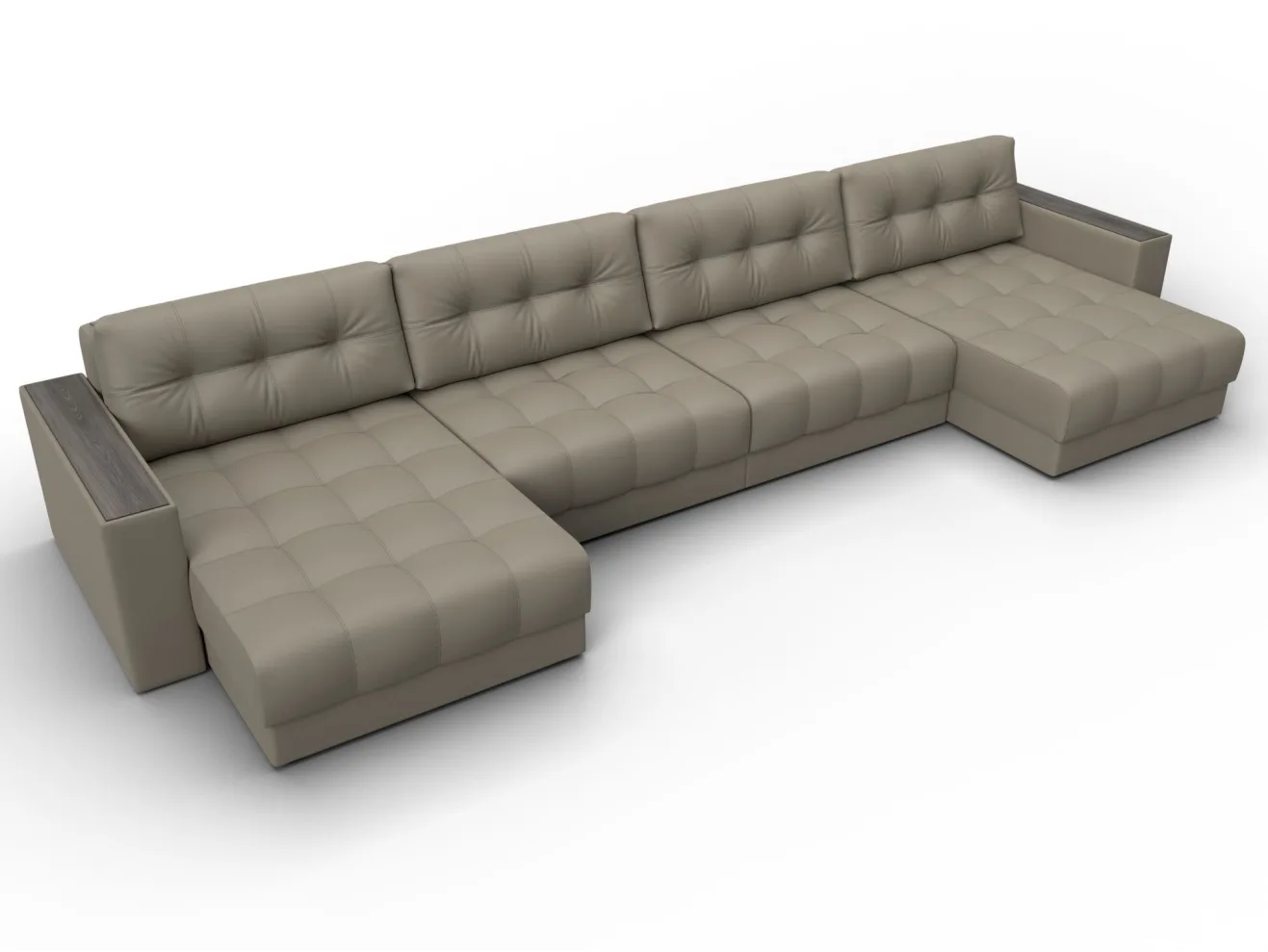 Диван П-образный с декором МД-049 НПБ Лонг арт. 128568
