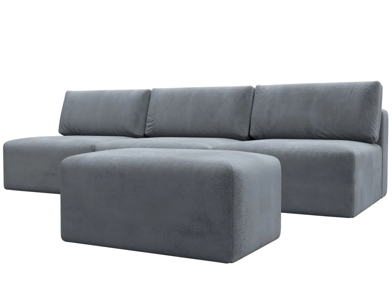 Диван прямой модульный с пуфом МД-060 НПБ Лонг арт. 129477
