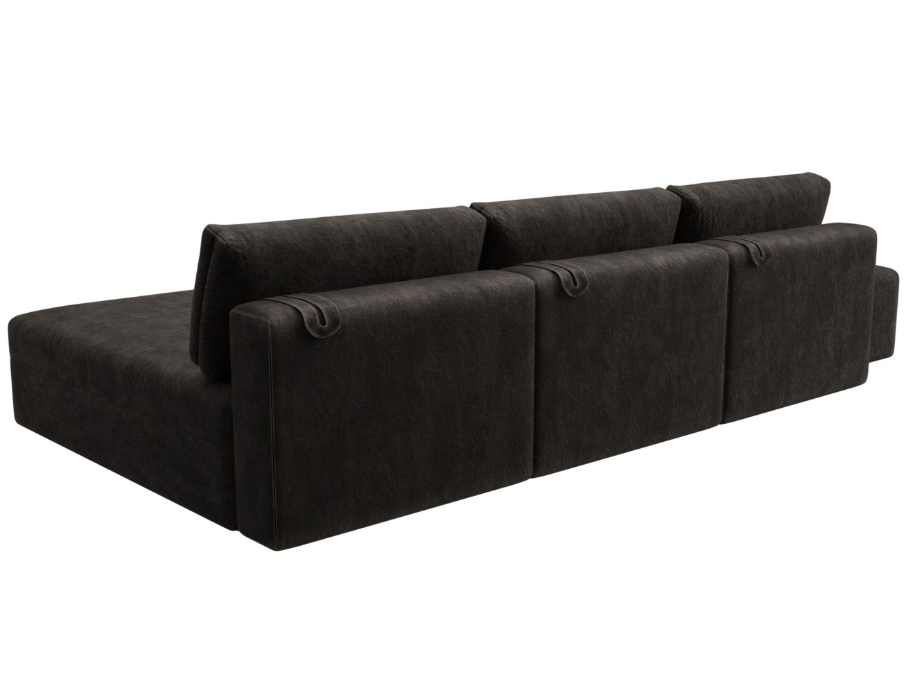 Диван угловой модульный с пуфом МД-060 НПБ Лонг угол универсальный арт. 129530
