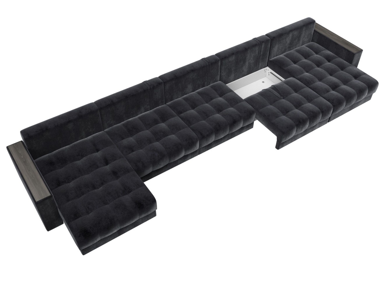 Диван П-образный с декором МД-049 НПБ Мегалонг арт. 128543
