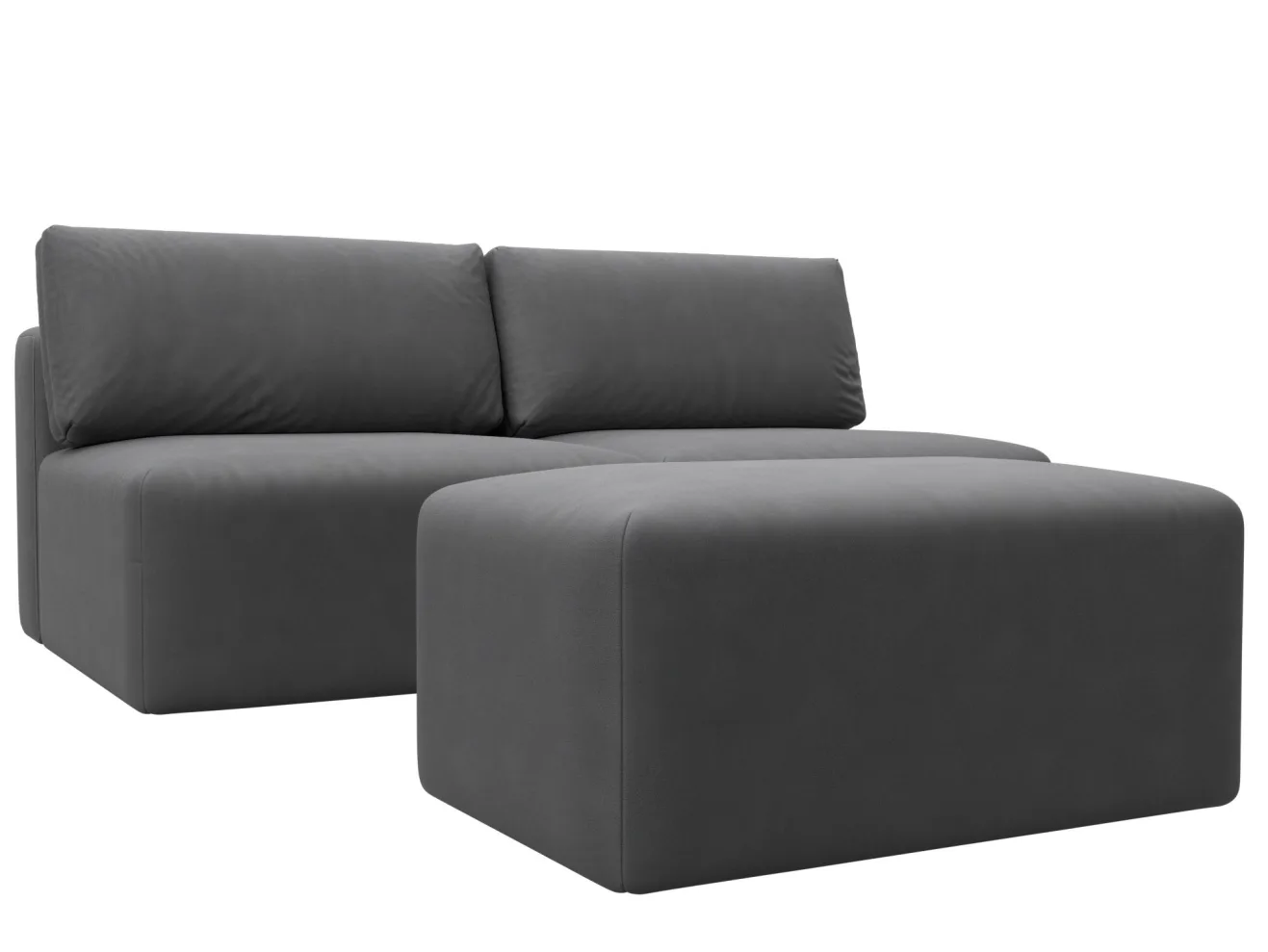 Диван прямой модульный с пуфом МД-060 НПБ арт. 129667