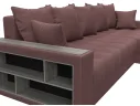 Диван угловой с декором и полкой МД-050 НПБ арт. 128613