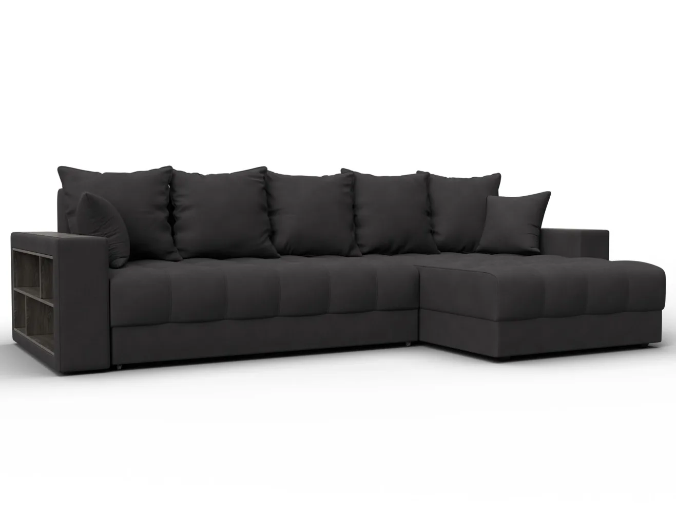 Диван угловой с декором и полкой МД-050 НПБ арт. 128614