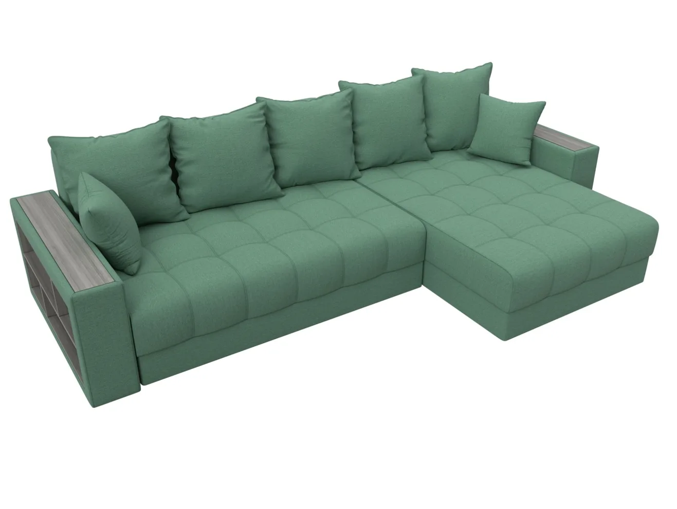 Диван угловой с декором и полкой МД-050 НПБ арт. 128590