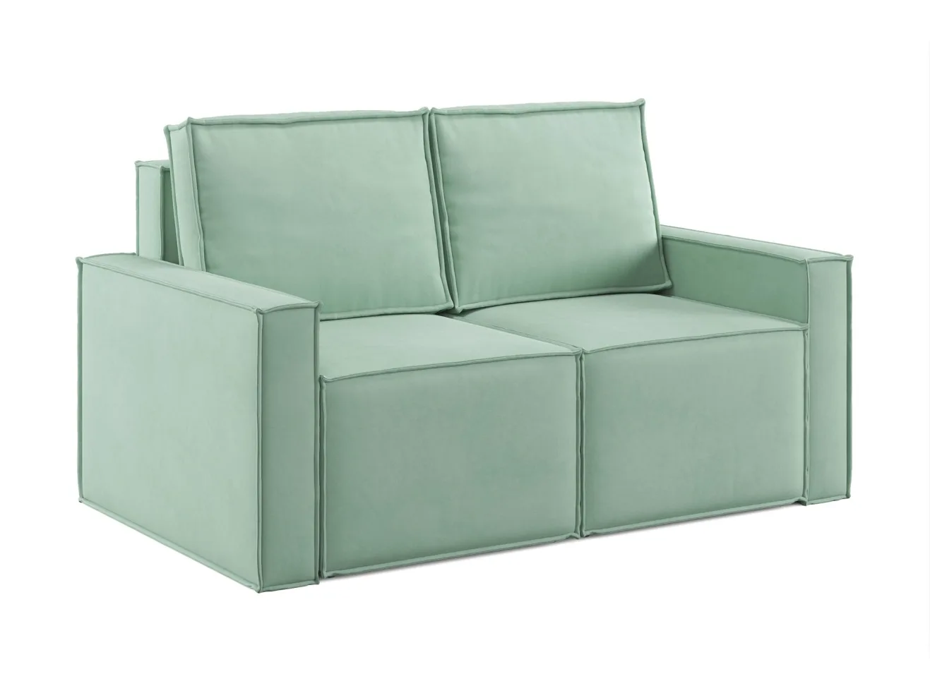 Диван-кровать Лофт мини 2 модуля, Zara (Зара)-Mint (Минт) 14 арт. 9744
