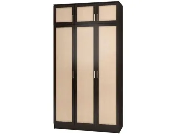 Шкаф распашной Стайл 3 с антресолью, 150х60х240, венге/дуб млечный