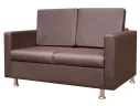 Диван офисный Ватсон, 160x75х90, коричневая экокожа арт. 175686