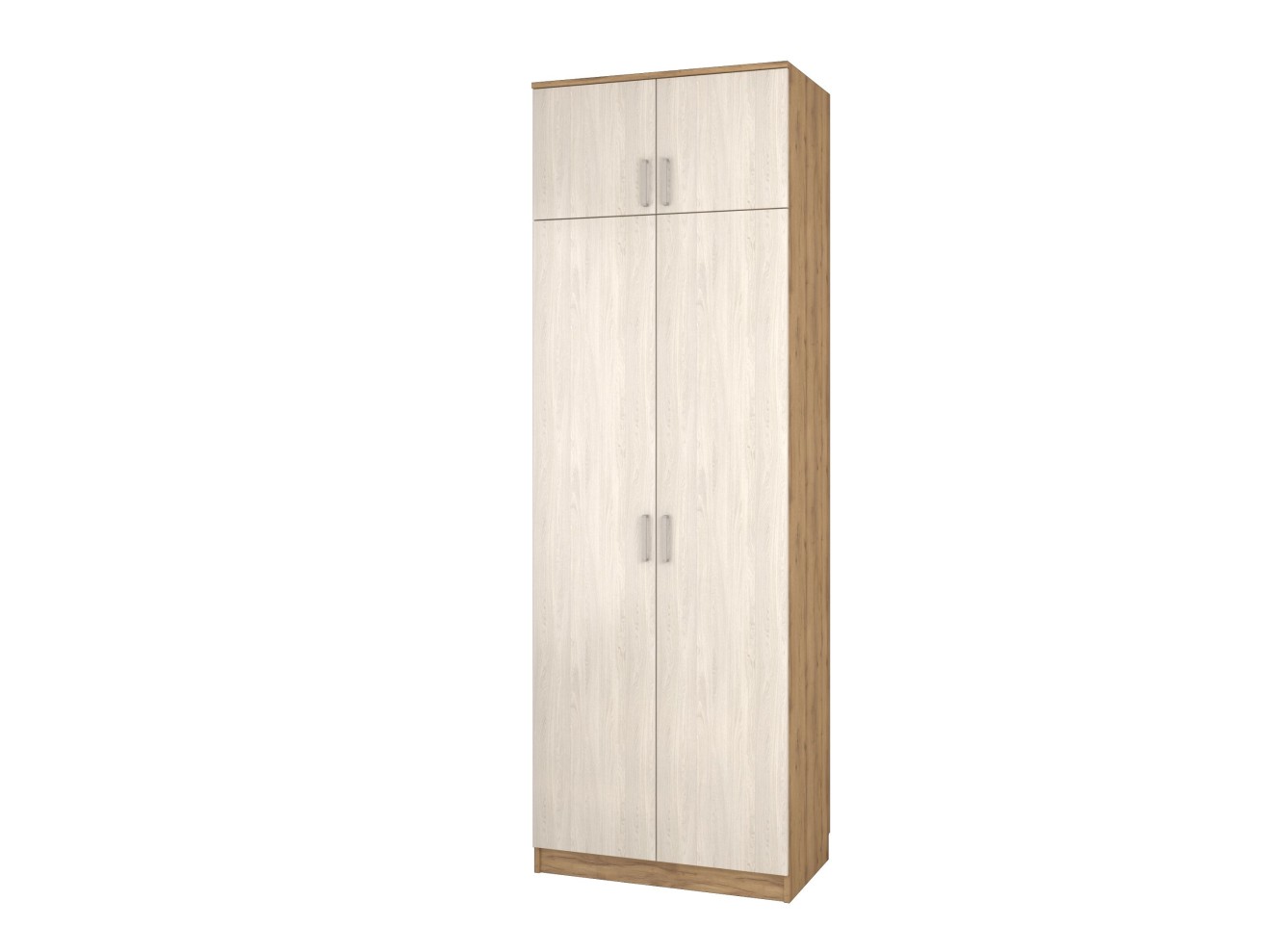 Шкаф двухстворчатый Д-5Л, дуб золотистый-анкор светлый, 80х55x240