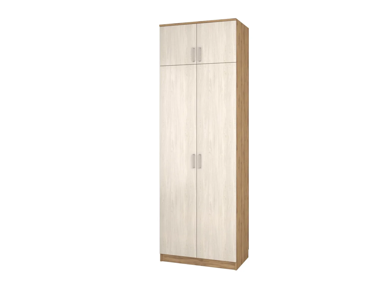 Шкаф двухстворчатый Д-5Л, дуб золотистый-анкор светлый, 80х55x240 арт. 3310333